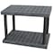 Structural Plastics Freestanding Plastic Shelving, Open Style, 24 in D, 36 in W, 27 in H, 2 Shelves, Black S3624B - alternate 1