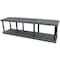 Structural Plastics Freestanding Plastic Shelving, Open Style, 24 in D, 96 in W, 27 in H, 2 Shelves, Black S9624B - alternate 1