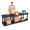 Structural Plastics Freestanding Plastic Shelving, Open Style, 24 in D, 96 in W, 27 in H, 2 Shelves, Black S9624B - alternate 6