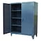 Strong Hold Shelving Storage Cabinet, 78 in H, 48 in W, 24 in D, Swing, Padlock Hasp, Dark Gray, 4 Shelves 46-244 - alternate 1