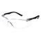 Condor Safety Glasses, Anti-Scratch, Frameless, Wraparound, Soft End Tip, Black Arm, Clear Lens 4VCK2 - alternate 1