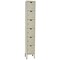 Hallowell Box Locker, 36 in W, 12 in D, 78 in H, (3) Wide, (6) Tier, Tan U3228-6G-PT - alternate 2