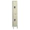 Hallowell Wardrobe Locker, 12 in W, 12 in D, 78 in H, (1) Wide, (2) Tier, Tan U1228-2G-PT - alternate 1