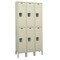 Hallowell Wardrobe Locker, 36 in W, 12 in D, 78 in H, (2) Tier, (3) Wide, Tan U3228-2G-PT - alternate 1