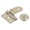 Lamp Glass Door Hinge, 304 Stainless Steel, Weld-On Mounting, 5/8 in Leaf W x 1 5/16 in Leaf H, Plain GH-34/0/S-P - alternate 1