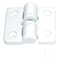 Lamp Detent Hinge, Polyacetal, Screw-On Mounting, 2 in Leaf W x 1 15/16 in Leaf H, Ivory Plastic HG-YJ50IV - alternate 1