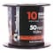 Southwire THHN Building Wire, Copper, 10 AWG, 1C, Black, Solid, 50 ft 11595617 - alternate 1
