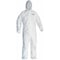 Kleenguard Hooded Disp. Coveralls, White, M, PK25 46112 - alternate 1