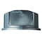 Rubbermaid Commercial BRUTE Trash Can Top, Round, Dome with Push Door, Fits 44 gal Cans, 24 3/4 in Dia, Gray FG264788GRAY - alternate 1