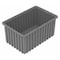 Akro-Mils Industrial Grade Polymer, Divider Box, Gray, 16 1/2 in L, 8 in H 33168GREY - alternate 1