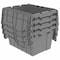 Akro-Mils Attached Lid Container, 8 gal Volume Cap., 21 1/2 in L, 15 1/4 in W, 9 in H, Plastic, Steel Hinge 39-0854W023 - alternate 2