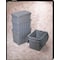 Akro-Mils 17 gal Container with Attached Lid, Gray, Plastic, Steel Hinge 39170 - alternate 2