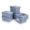 Akro-Mils Attached Lid Container, 8 gal Volume Cap., 21 1/2 in L, 15 1/4 in W, 9 in H, Plastic, Steel Hinge 39-0854W023 - alternate 3