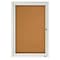 Quartet Enclosed Outdoor Bulletin Board 24 x 36", 1 Door 2121GGS - alternate 1