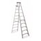 Werner 10 ft Aluminum Stepladder, 300 lb Capacity 310 - alternate 1