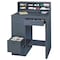 Zoro Select Shop Desk, 39 x 55-1/2" x 28-3/4 In, Gray 4W345 - alternate 3