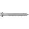 Zoro Select Concrete Screw, 1/4" Dia., Hex, 1-3/4" L, 410 Stainless Steel Silver Ruspert, 100 PK U70555.025.0175 - alternate 1