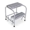 Cotterman 20 in H Stainless Steel Rolling Step, 2 Steps, 450 lb Load Capacity 1002N1818A3E10B3SSP1 - alternate 1