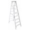 Werner 8 ft Aluminum Stepladder, 375 lb Capacity 408 - alternate 1