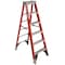 Werner 6 ft Fiberglass Stepladder, 375 lb Capacity 7406 - alternate 3
