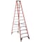 Werner 12 ft Fiberglass Stepladder, 375 lb Capacity 7412 - alternate 3
