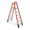 Werner 10 ft Fiberglass Platform Stepladder, 300 lb Capacity P6208 - alternate 3