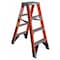 Werner 4 ft. Fiberglass Twin Stepladder T7404 - alternate 1