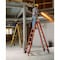 Werner 10 ft Fiberglass Twin Platform Stepladder, 300 lb Capacity PT7408-4C - alternate 3