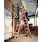 Werner 8 ft Fiberglass Twin Stepladder, 375 lb Capacity T7408 - alternate 6