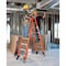 Werner 8 ft Fiberglass Twin Stepladder, 375 lb Capacity T7408 - alternate 3