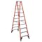 Werner 10 ft Fiberglass Twin Stepladder, 375 lb Capacity T7410 - alternate 1