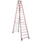 Werner 16 ft. Fiberglass Twin Stepladder, 15 Steps, 300 lb Load Capacity, 120 in Base Spread T7416 - alternate 1