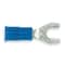 3M Fork Terminal, #10 Stud Size, 14 AWG, 1,000 V, Vinyl Insulated, Blue, Crimp Termination Only MVU14-10FX - alternate 1
