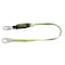 Miller BackBiter Shock Absorbing Lanyard, 6 ft. Length, Snap Hook, Steel, 1 Leg(s), 310 lb. Weight Capacity 913B/6FTGN - alternate 1