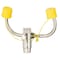 Bradley Plumbed Eyewash, Faucet Mount, Plumbed, 5 1/4 in H., 7 2/3 in W S19-200B - alternate 1