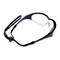 Uvex Millennia, Safety Glasses, Scratch-Resistant, Clear Lens, Black Frame, Half-Frame 11150350 - alternate 3