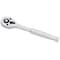 Westward 1/4" Drive 36 Geared Teeth Pear Head Style Hand Ratchet, 5-5/8" L, Chrome Finish 4YP73 - alternate 1