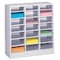 Tennsco Literature Sorter 21 Compartments, 30-5/8"W x 14-1/4"D Light Gray 5075LGY - alternate 1