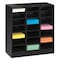 Tennsco Literature Sorter 21 Compartments, 30-5/8"W x 11-1/2"D Black 4075BK - alternate 3