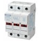Mersen Finger Safe Fuse Block, 0 to 30A Amp Range, 600V AC/DC Volt Rating, 3 Poles, Pressure Plate USCC3I - alternate 1