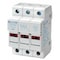 Mersen Finger Safe Fuse Block, 0 to 30A Amp Range, 600V AC/DC Volt Rating, 3 Poles, Pressure Plate USM3I - alternate 1