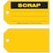 Brady Tag, Maintenance, Paper, 3 in H x 5 3/4 in W, Yellow, Rectangle, 100 PK 86758 - alternate 1
