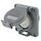 Hubbell Wiring Device-Kellems Watertight Locking Receptacle, L7-20R, 20 A, 277V AC, Single Phase, 2 Pole, Flush Mount, Gray HBL2330SW - alternate 1