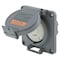 Hubbell Wiring Device-Kellems Watertight Flanged Locking Receptacle, L14-20R, 20 A, 125/250V AC, Single Phase, 3 Pole, Gray HBL2410SW - alternate 1