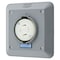 Hubbell Wiring Device-Kellems Locking Receptacle, L15-20R, 20 A, 250V AC, Three Phase, 3 Pole, Flush Mount, Screw Terminals, Gray HBL2420SR2 - alternate 1