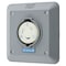 Hubbell Wiring Device-Kellems Locking Receptacle, L6-30R, 30 A, 250V AC, Single Phase, 2 Pole, Flush Mount, Screw Terminals HBL2620SR2 - alternate 1