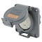 Hubbell Wiring Device-Kellems Watertight Flanged Locking Receptacle, L14-30R, 30 A, 125/250V AC, Single Phase, 3 Pole, Gray HBL2710SW - alternate 1