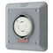 Hubbell Wiring Device-Kellems Locking Receptacle, L16-30R, 30 A, 480V AC, Three Phase, 3 Pole, Flush Mount, Screw Terminals, Gray HBL2730SR2 - alternate 1