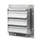 Dayton 36 in 39"H-W 5.75"L Alu Wall Backdraft Damper, 36-1/2 in x 36-1/2 in, Aluminum 3C310 - alternate 1
