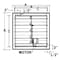 Dayton Mtrzd Damper, For Fan Dia. 20", 100-240V 4C561 - alternate 4